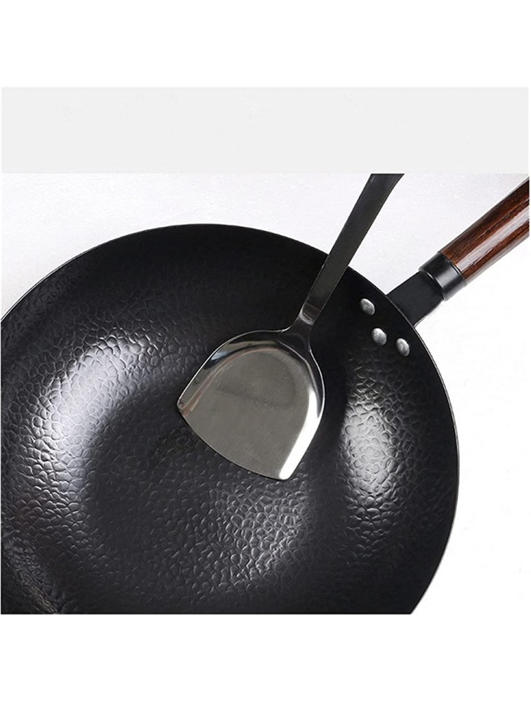 Frying Pan 34cm Cast Iron Cauldron Wok Non-stick Skillet Wok Pan Bread Pizza Egg Pan Gas Stove Pancake Pan Fit For Home Cooking Pan Color : Shovel - B41TGD6ES