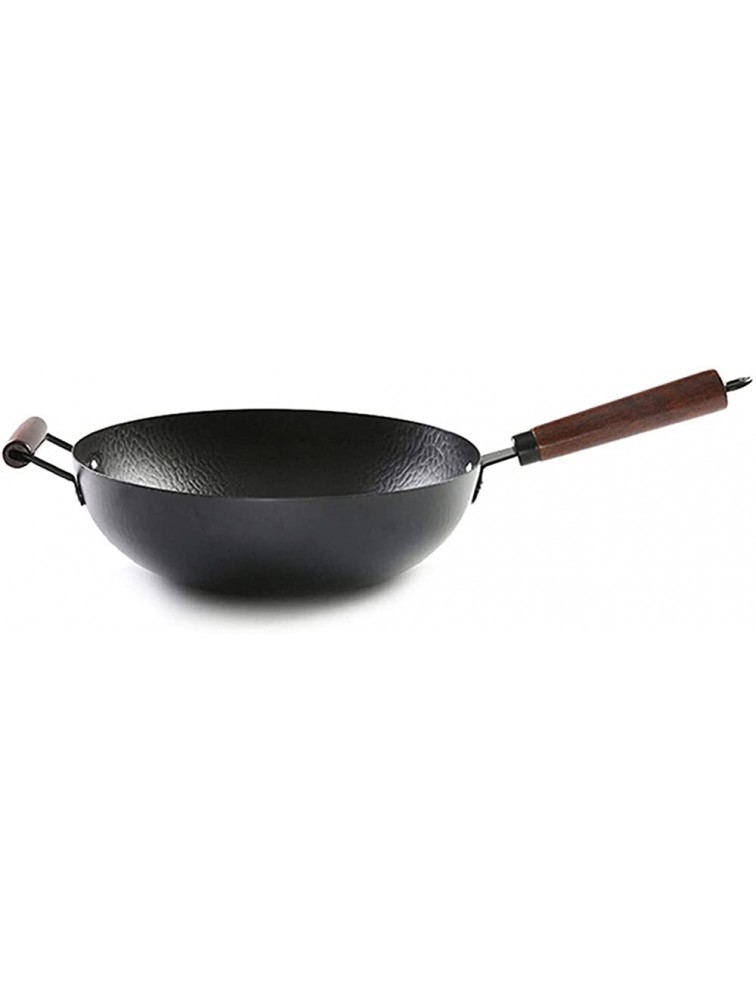 Frying Pan 34cm Cast Iron Cauldron Wok Non-stick Skillet Wok Pan Bread Pizza Egg Pan Gas Stove Pancake Pan Fit For Home Cooking Pan Color : Shovel - B41TGD6ES