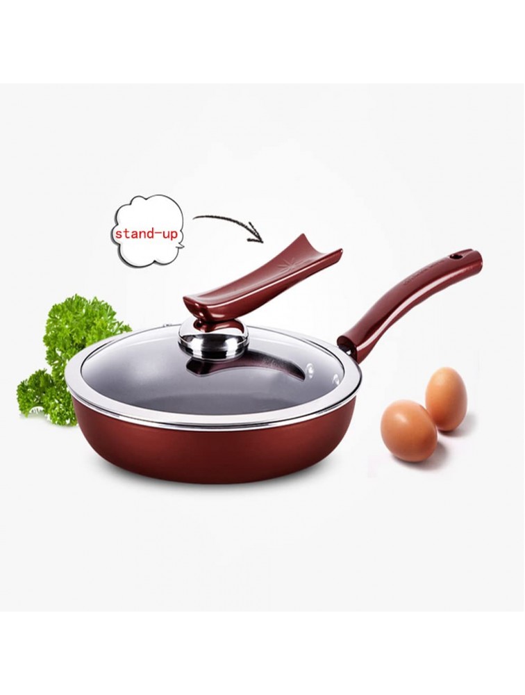 Household Products 11.8in Aluminum Alloy Wok Set with Lid Soup Pot Milk Pot Frying Pan Frying Pan Spatula Double-Sided Cutting Board Suitable for Gas Stove Induction Cooker - B7OFQ9YE7