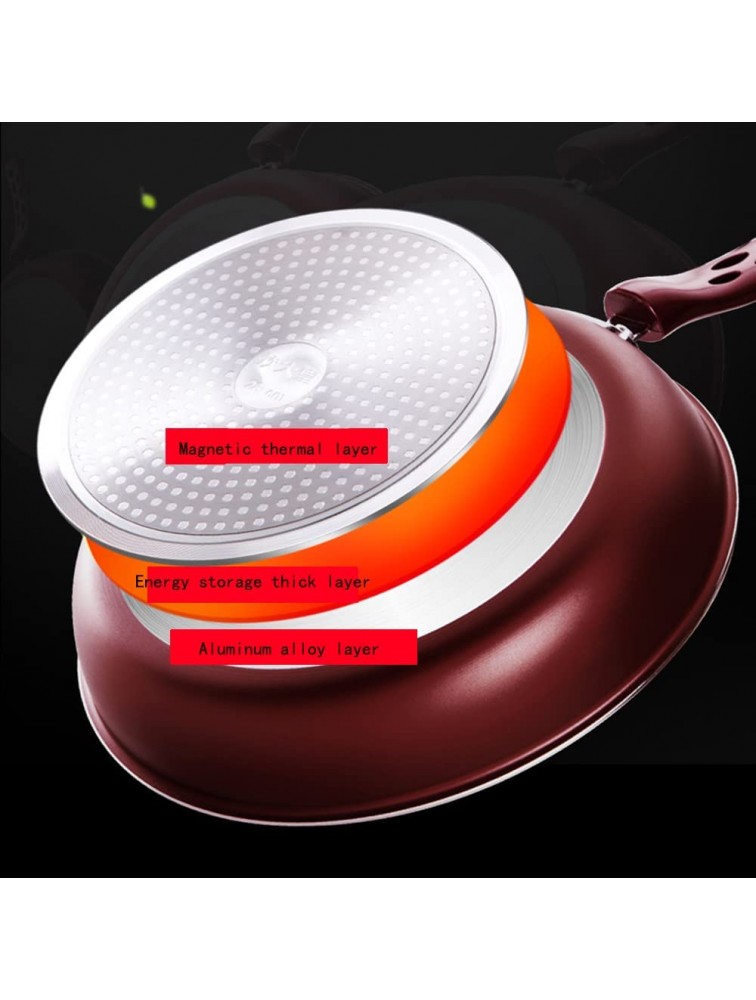 Household Products 11.8in Aluminum Alloy Wok Set with Lid Soup Pot Milk Pot Frying Pan Frying Pan Spatula Double-Sided Cutting Board Suitable for Gas Stove Induction Cooker - B7OFQ9YE7