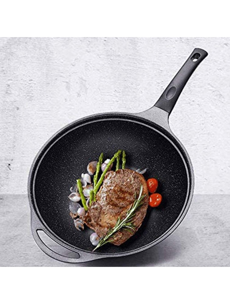 JAHH Wok Hard Anodized Nonstick Dishwasher Safe Free Chefs Pan Wok Cookware - B1IYQSM02