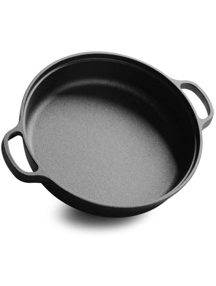 JDYC Cast Iron Wok Frying Baking Uncoated Griddle Non-Stick Pan Pancake Cooking Pot Cookware Kitchen Supplies25cm - BT8VRI62X