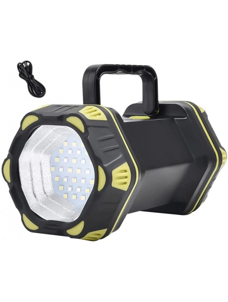 LysiMuus LED Camping Lanterns USB Rechargeable Hiking Flashlight Emergency Searchlight 4800mAh - BISKKKXCK