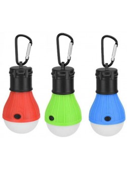 LysiMuus LED Tent Lights Portable Bulbs with Hook Battery Powered Hanging Lamp for Camping Hiking 3PCS No Battery - BVWIKMYX6