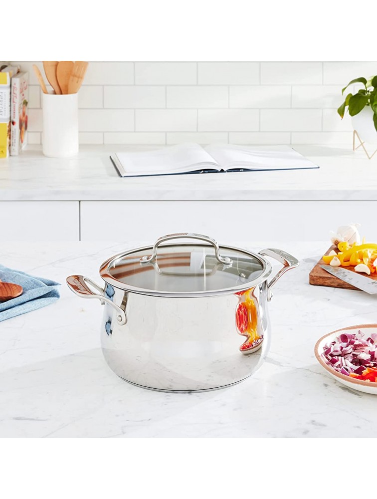 Cuisinart Contour Stainless 5-Quart Dutch Oven with Glass Cover - BM3TY0X39