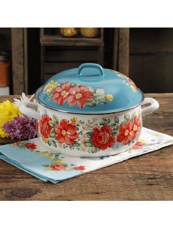 The Pioneer Woman Vintage Floral 4-Quart Dutch Oven - BGQKPBXUK