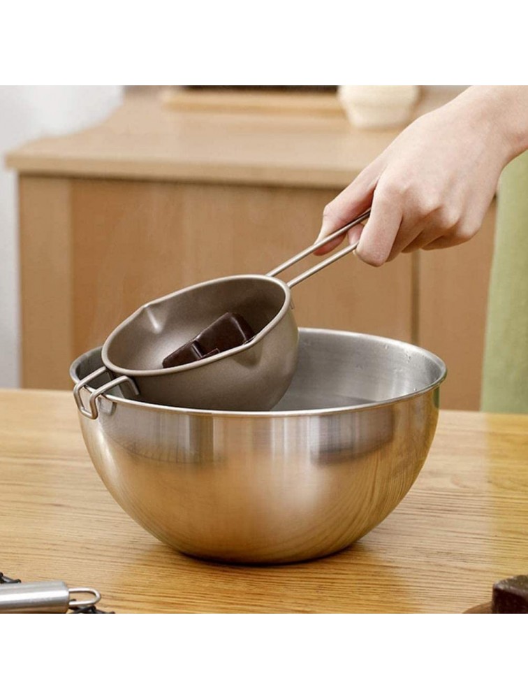 Butter Warmer Stainless Steel Measuring Pan Scoop Chocolate Pot Home DIY Baking Tool for Melting Chocolate Candy Butter Candle Cheese - BEDPW30Y4