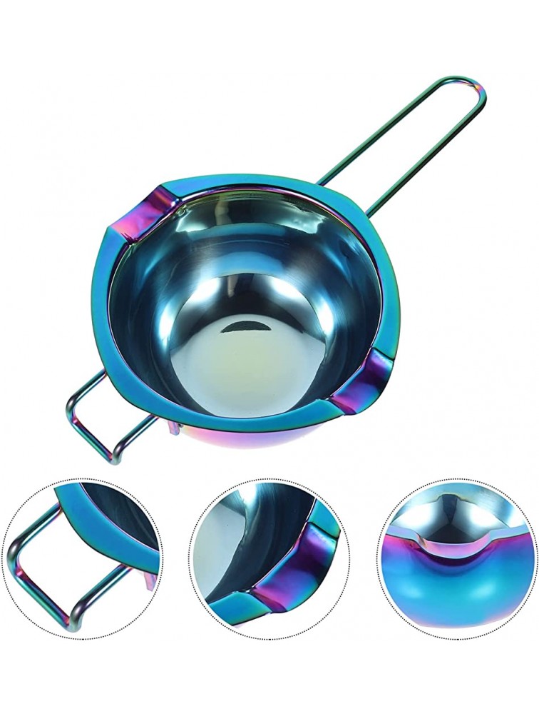Cabilock Stainless Steel Double Boiler Pots Chocolate Butter Melting Pot with Handle for Candy Cheese Candle Wax Making Melting ï¼ˆ Colorful ï¼‰ - BTDV7PPH6