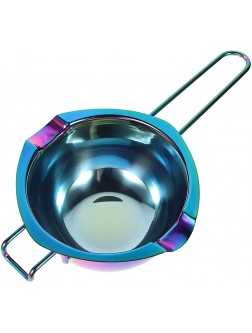 Cabilock Stainless Steel Double Boiler Pots Chocolate Butter Melting Pot with Handle for Candy Cheese Candle Wax Making Melting ï¼ˆ Colorful ï¼‰ - BTDV7PPH6