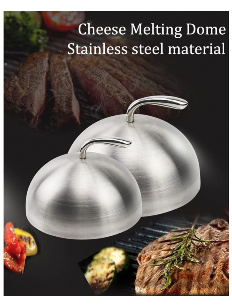 Cheese Melting Dome Burger Bell Stainless Steel Food Cover Indoor Outdoor Cheese Melting Dome and Burger Cover Color : C Size : 30X14.5CM - BT187K14M
