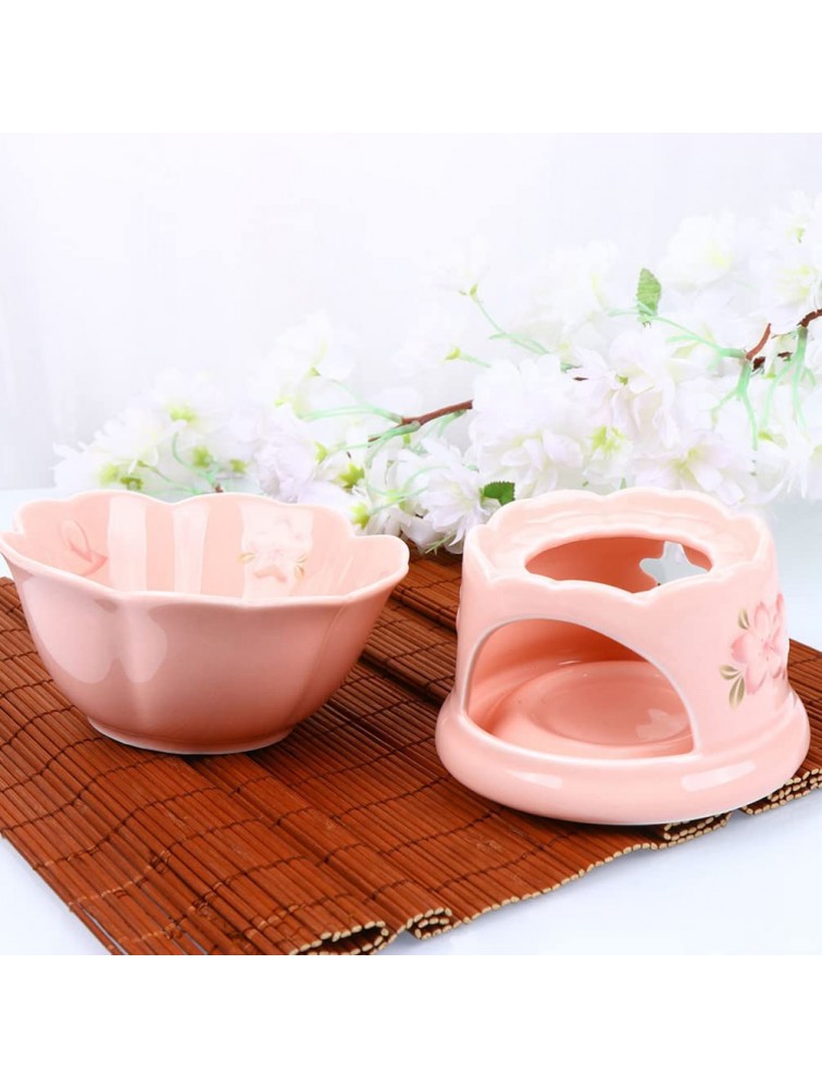 Luxshiny Ceramic Chocolate Fondue Butter Warmers: Cheese Melting Pot Boiler Pot for Melting Wax Candy Candle Butter Cheese Caramel Bonus - BT1VYA0S6