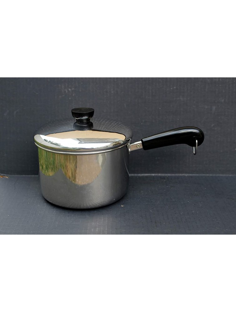 Revere Ware Stainless Steel 3 Qt. Saucepan with Lid and Double Boiler and Steamer Inserts - B2GPZ1QQ8