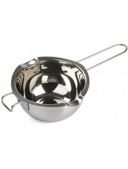 Rykey 480ML Melting Pot Stainless Steel 304 Premium Quality Double Boiler Pot for Melting Chocolate Wax Candy and Candle Making - BQO92SFXN