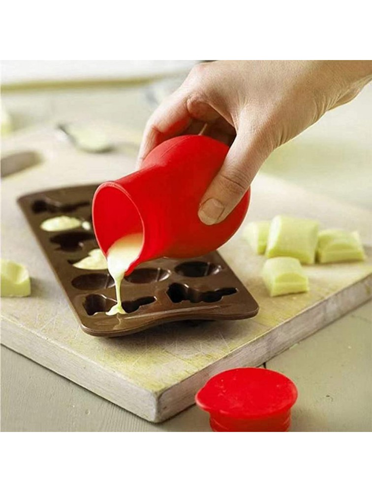 Silicone Non Stick Chocolate Melting Pots Melter Butter Heat Sauce Microwave Baking Pot Silicone Material for DIY Baking - B57FTE1HY