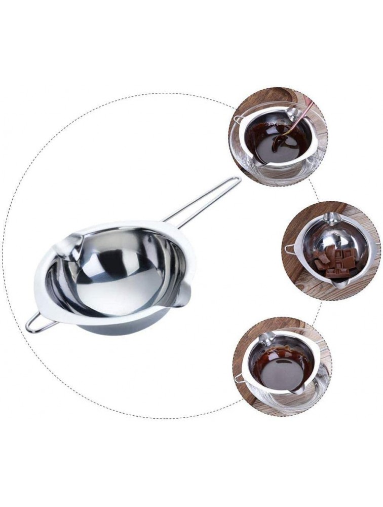 Stainless Steel Chocolate Melting Pot Double Boiler Pot for Melting Butter Chocolate Candy Butter Cheese Candle Making - BIHEDATGW