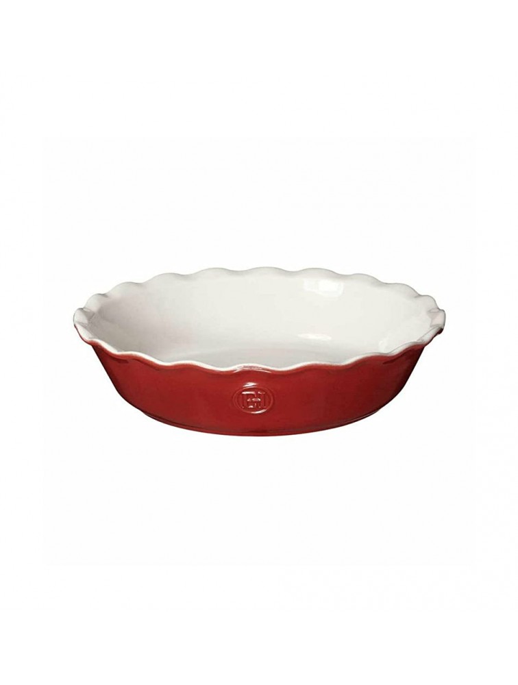 9 Inch Round Modern Classics Ceramic 1.7 Quart ppie ddish Pan Red - BNLB1F059