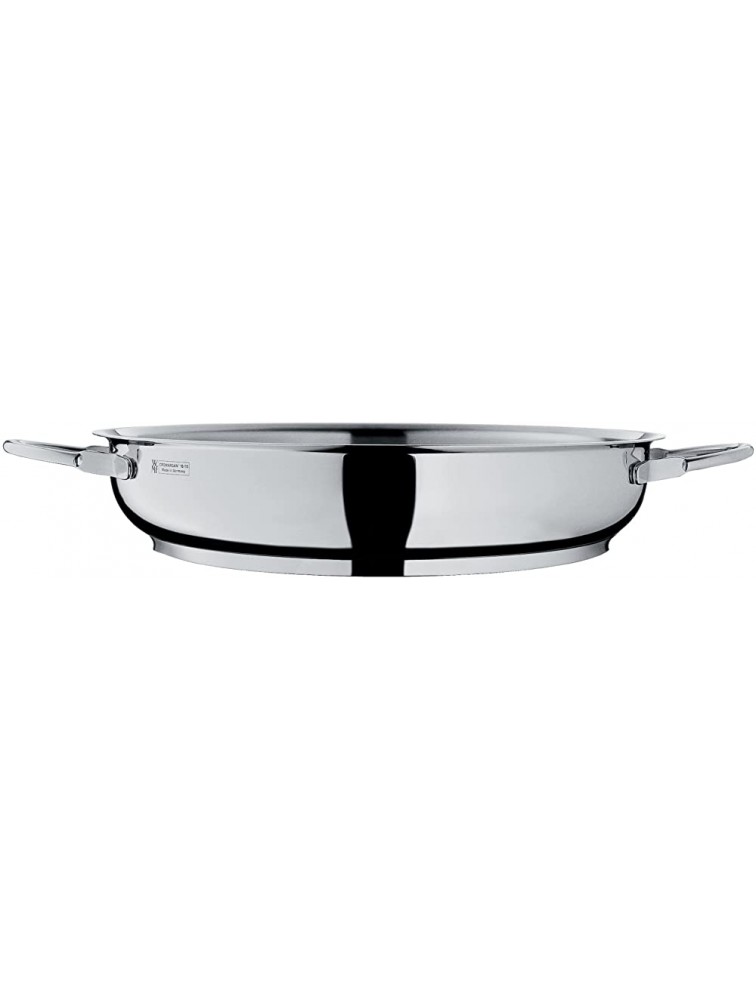 WMF Serving pan uncoated Ø 24cm Profi Made in Germany Pouring Rim Stainless Steel Handle Cromargan Stainless Steel Suitable for Induction Dishwasher-Safe - B49TBU1LR