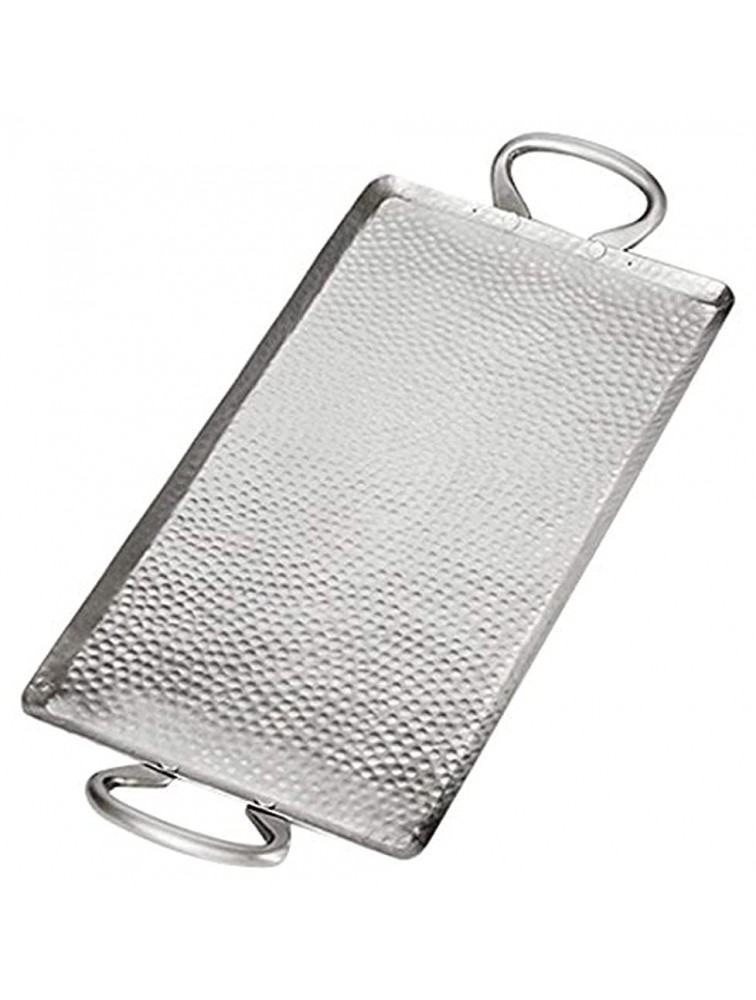 American Metalcraft G21 Hammered Stainless Steel Griddle Small Rectangle 1-1 2" H 9" W 21-3 4" L Stainless Steel - BLDFLYCL4
