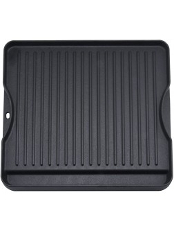 GGC Reversible Cast Iron Grill Griddle for All Camp Chef 14" and 16" Stoves Double Side Griddle for Camp Chef Explorer 2-Burner 3-Burner Single Burner Stove Cooking Surface 14" x 16" - BAYOD2C2I