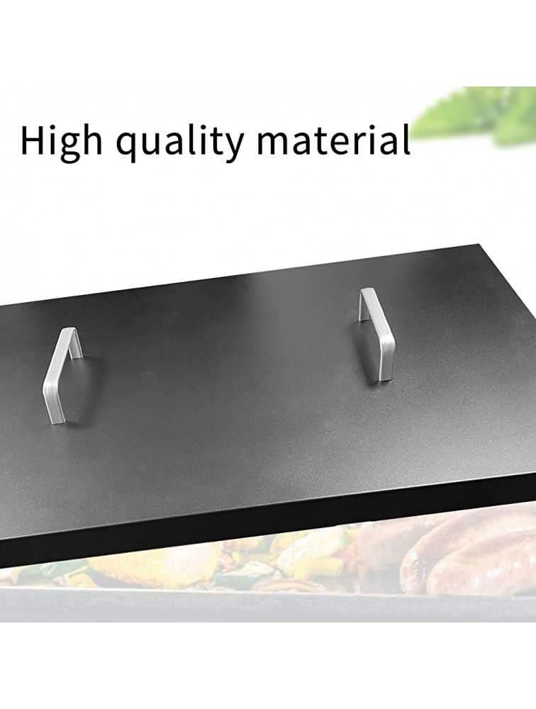 Griddle Lid Hard Cover with Handle for Blackstone 36 Inch Durable Waterproof Flat Top Lid with Hanging Hooks Fits 36” Front or Rear Grease Griddle Black Stone Grill Cover Outdoor BBQ Accessories - B7WE4P8ZV