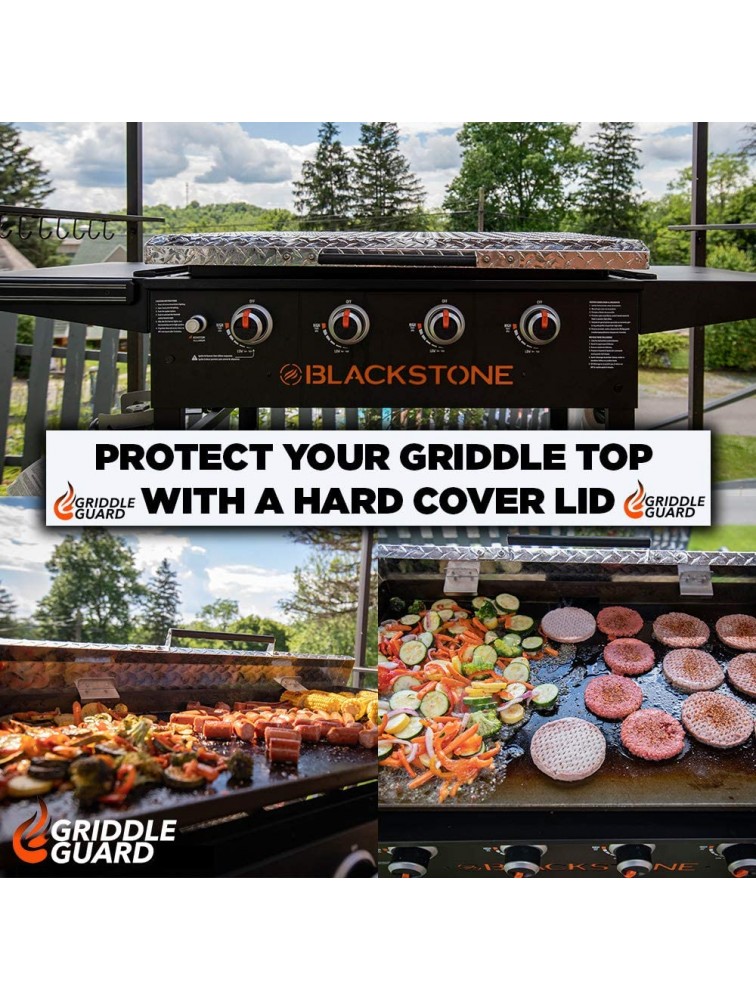 Hard Cover Lid Blackstone Griddle 36-Inch Diamond Plate Top Weatherproof Rustproof Made in USA 36-7 8 W x 22-3 8 D x 2-1 16 H - BCOFUJNDJ