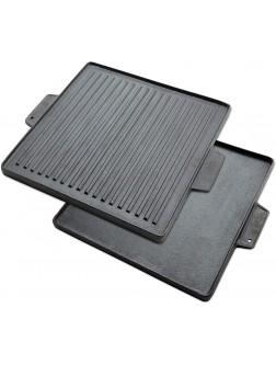 Hike Crew 2-in-1 15x15 reversible griddle grill cast iron - BTPS0H59N