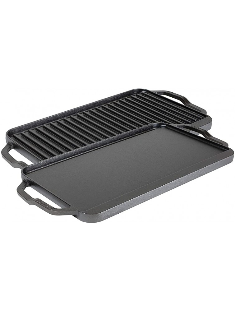 Lodge LCDRG 19.5 x 10 inch Cast Iron Reversible Grill Griddle - BQNNTX8XW