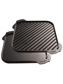 Lodge LSRG3 Cast Iron Single-Burner Reversible Grill Griddle 10.5-inch - BHDOXIWF0