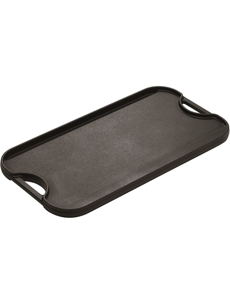 Lodge Pre-Seasoned Cast Iron Reversible Grill Griddle With Handles 20 Inch x 10.5 Inch One tray - BBLRREHWW