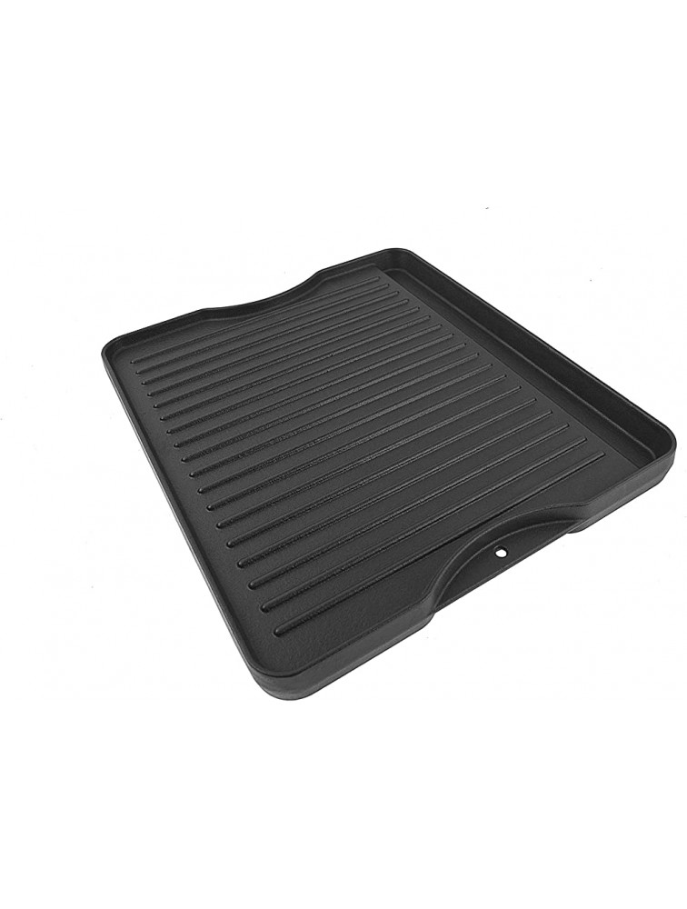 LS'BABQ Reversible Pre-Seasoned Cast Iron Grill Griddle 16 for All Camp Chef 14 and 16 Stoves - BIOGKOBUU