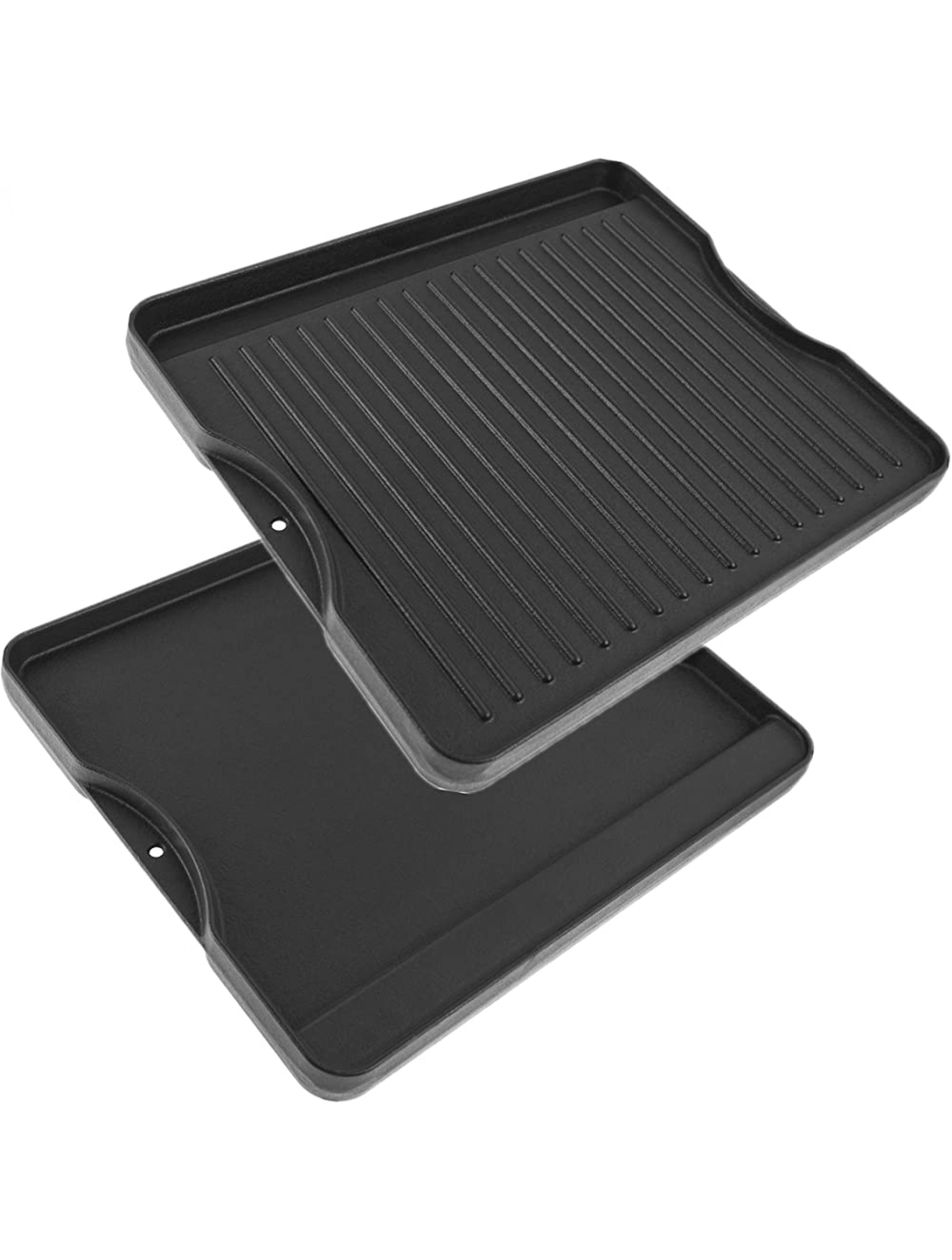 LS'BABQ Reversible Pre-Seasoned Cast Iron Grill Griddle 16 for All Camp Chef 14 and 16 Stoves - BIOGKOBUU