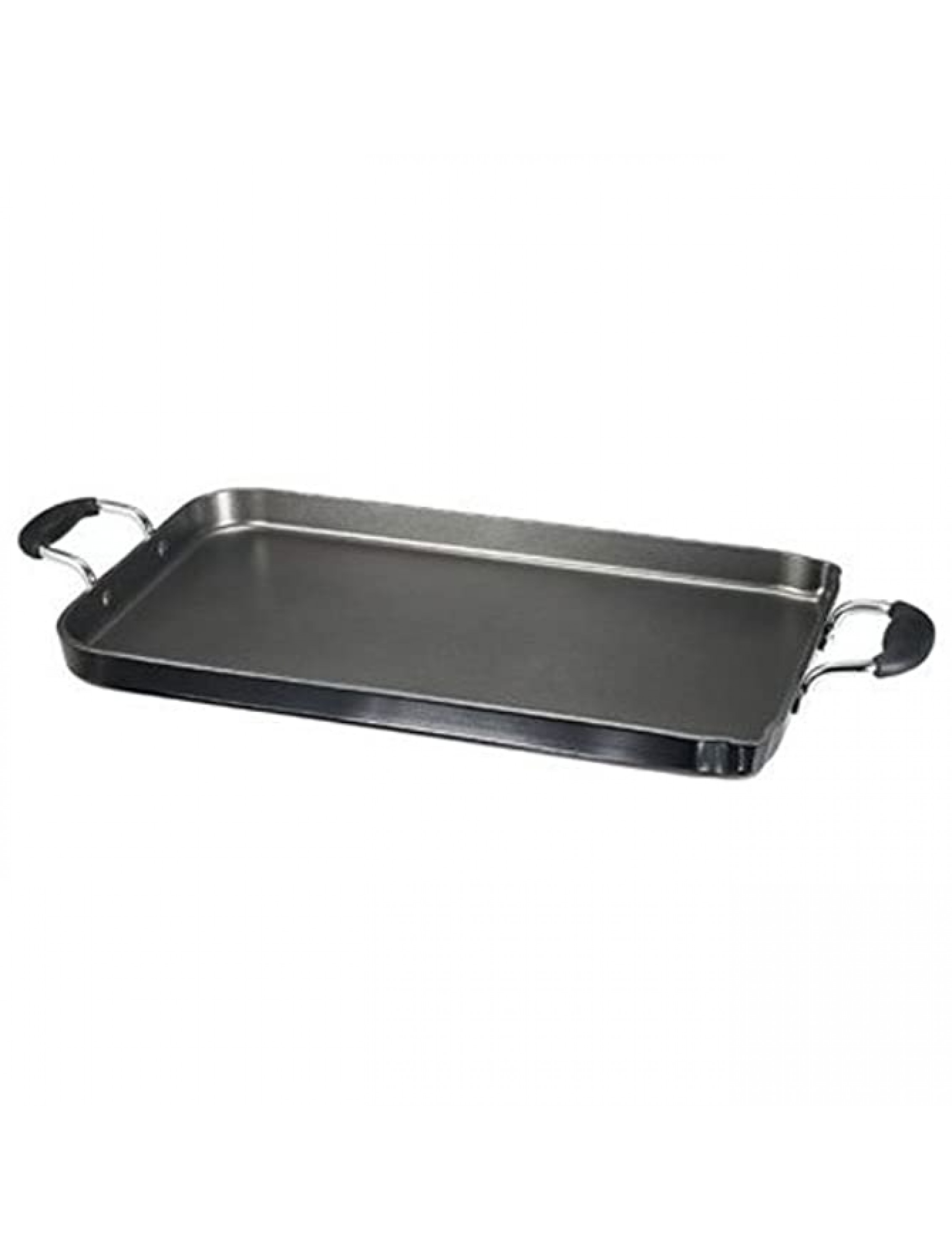 T-fal A92114 C4061484 Specialty Nonstick Dishwasher Safe 18-Inch x 11-Inch Double Burner Family Griddle Cookware 18-Inch Black - - BOOYDV4BQ