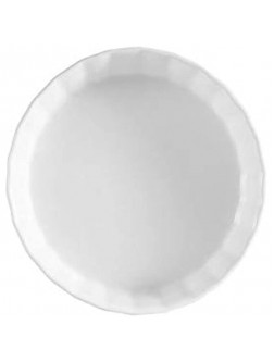 C.A.C Bakeware Collection Round Quiche Dish 5.5 Oz. 5"W X 5"L X 1"H Stoneware,Porcelain,Pack of 2 - BV1DMDUWN