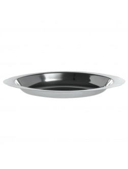 HUBERT® 12 oz Au Gratin Dish Oval Stainless Steel - BFM0GIEBQ
