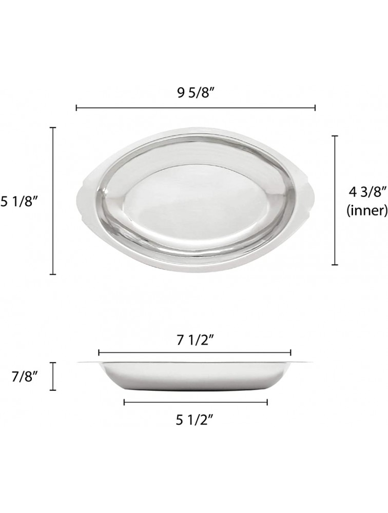 Restaurant Essentials 12 oz oval au gratin dish 0.7 millimeter comes in each - B8ISHJRFL