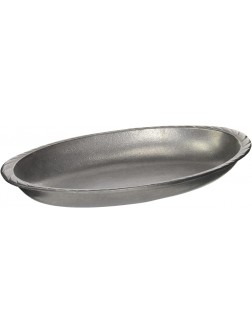 Wilton Armetale Gourmet Grillware Au Gratin Grilling and Serving Pan with Handles Medium  14-Inch - - BGIDXE4I7