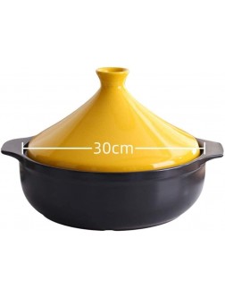 Chinese pottery -Cooker Pot Enameled Tagine pot|30 cm Smoke-Free Non-Stick Cookware Saucepan|Pot Slow Cooker Without Lead Cooking Healthy Food|Suitable for use with ovens,electric hobs Color : C - BEHO9ALUX