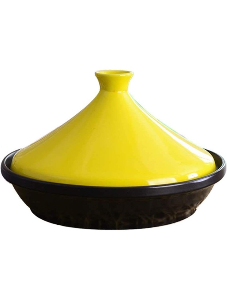 Chinese pottery -Cooker Pot High Capacity Tagine Pot with Lid|Smoke-Free Non-Stick Cookware Saucepan Home Kitchen|for Most Open Flame Cookware Color : C - BNATHDOT4