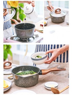 MXJDZJ Milk Pan Non-stick Pan Cooking Noodle Pot Instant Noodle Pot Small Soup Pot Baby Food Supplement Hot Milk Small Pot - B9SQULIU3