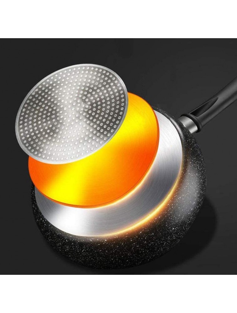 Non-Stick Frying Pan Maifanshi Milk Pot Non-stick Baby Baby Food Supplement Pot Multi-function Soup Pot 26cm with Toughened Glass Lid and Non-Slip Stay-Cool Handles nonstick - B7PHE8CLE