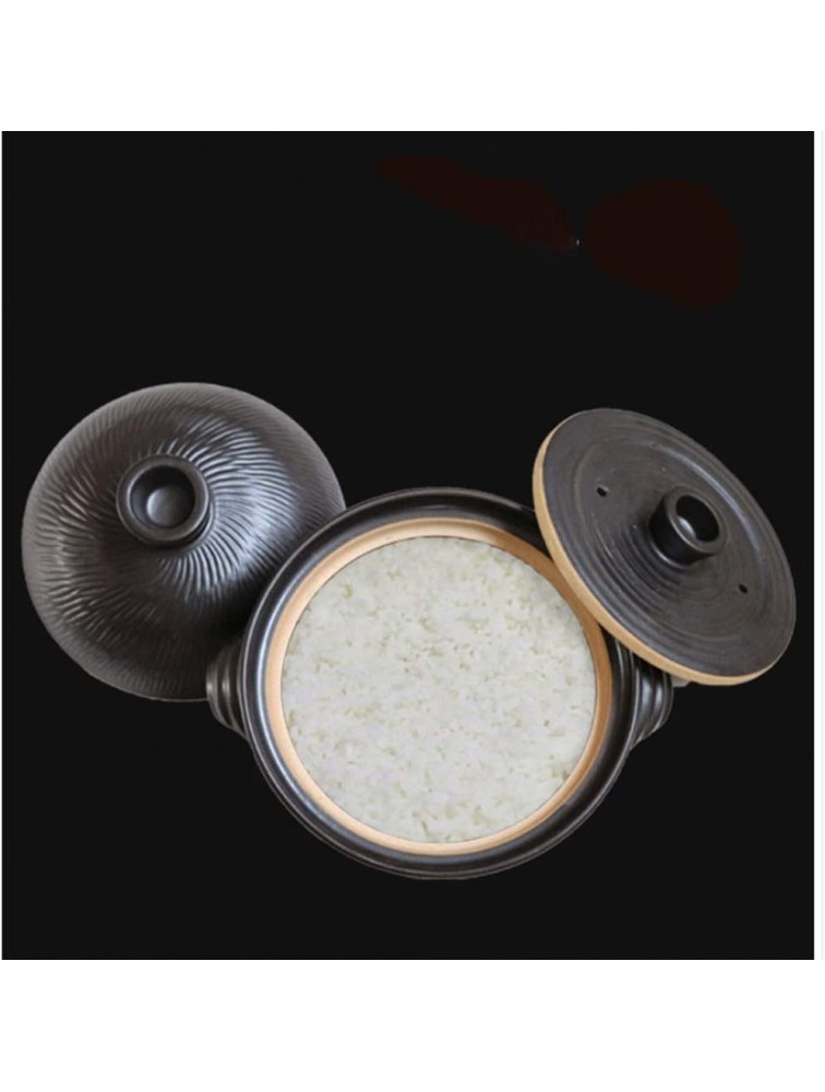 Z-COLOR 2.1L Household Ceramics Casseroles Stew Pots Soup Pots High Temperature Resistant Multifunctional Porridge Pot Stone Pot with Lid - B453X9QPT
