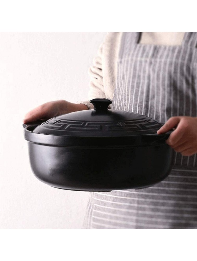 Z-COLOR Household Soup Casserole Heat Resistant Ceramic Casserole Braising Stew Pot with Lid for All Stoves Except Induction Cooker Size : 3L - BFK5K7HRG
