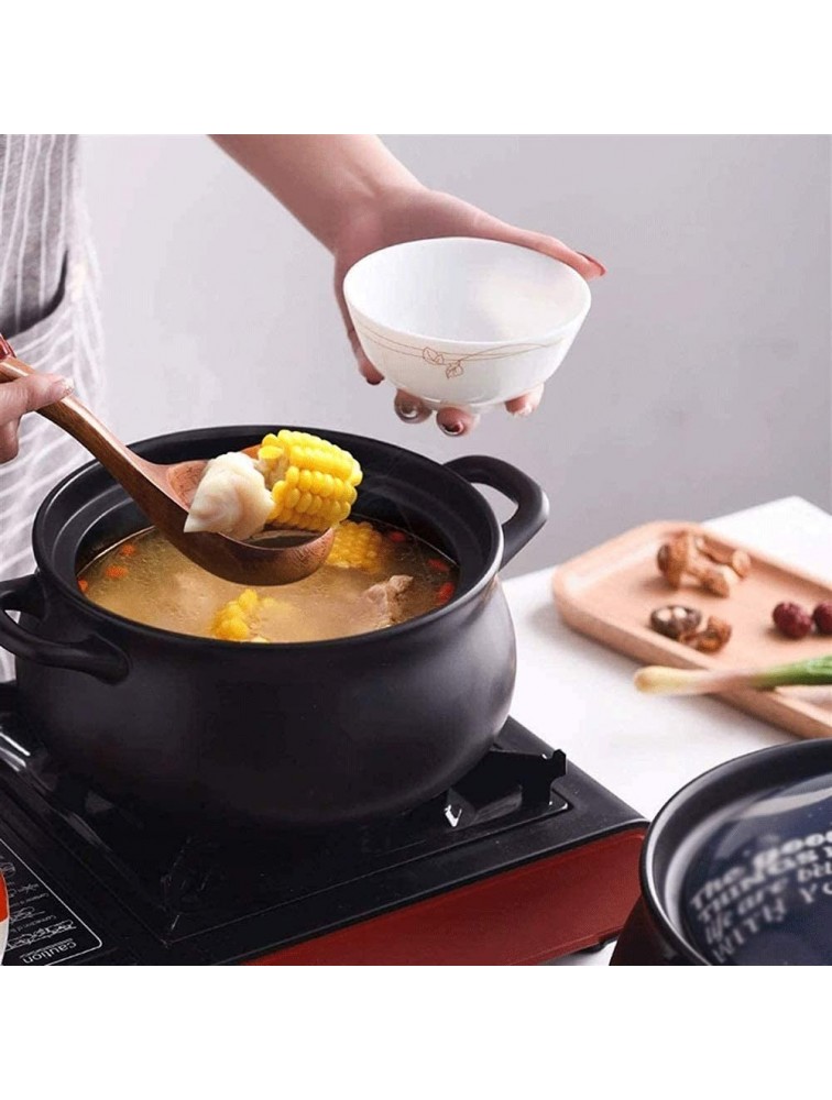 Z-COLOR Large Capacity Soup Casserole Ceramics Casserole Dish,Casserole Pan with Lid,Traditional Healthy Stew Pot HighTemperature Soup Pot Size : 4.5L - BEU8ZB52W