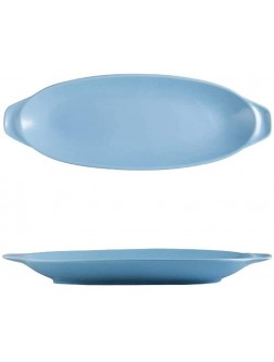 Baking Dish for Cooking Ceramic Bakeware Lasagna Pans for Cooking Cake Dinner Kitchen Microwave Oven Oven Tray Pottery Baking Utensils Color : Blue Size : One Size - BFJJE14YG