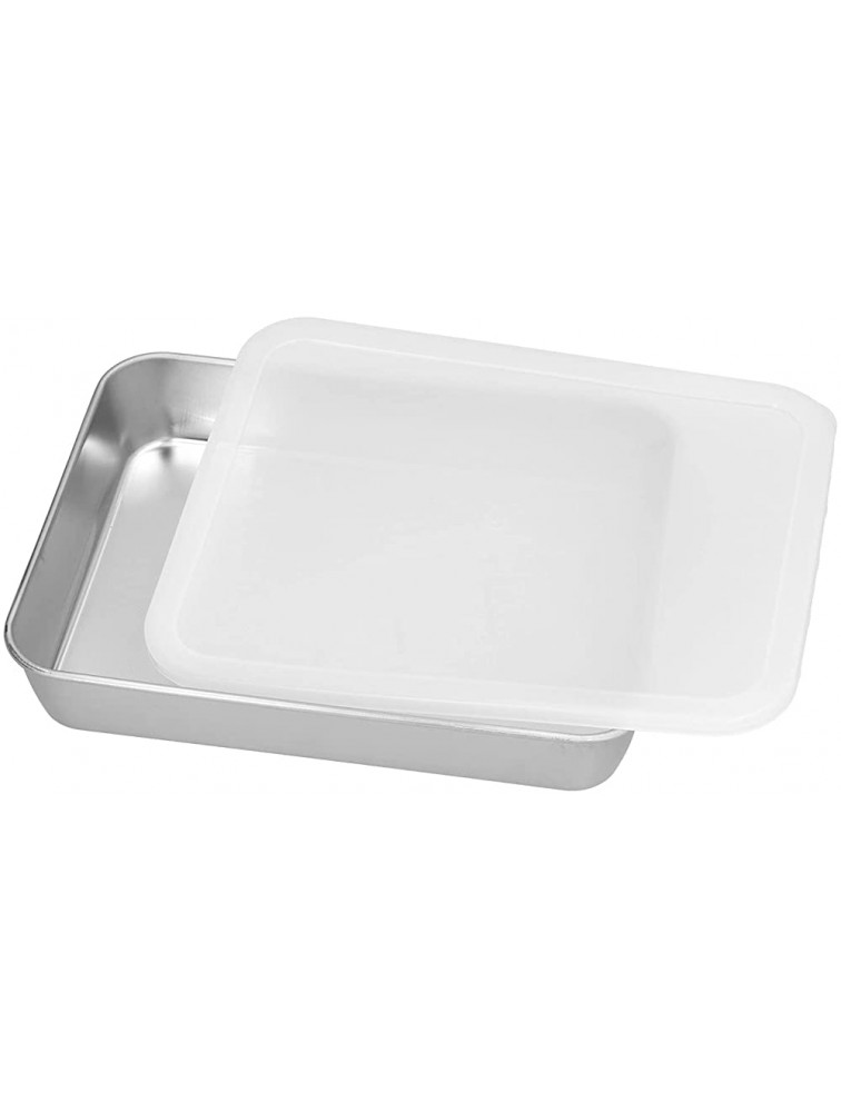 Baking Pan Stainless Steel High‑grade Non Stick Tray with Cover for Kitchen for Dining RoomS - BSS02WHKJ