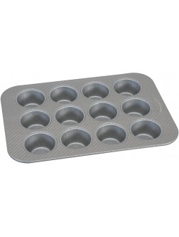 USA Pan American Bakeware Classics 12 Cup Cupcake and Muffin Baking Pan Aluminized Steel - BYOUIO166