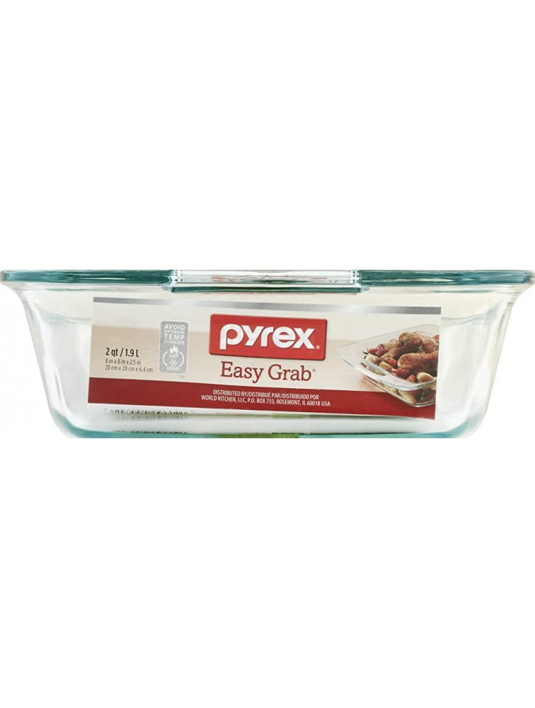 Pyrex Easy Grab 8" Glass Bakeware Dish - BZWI5LK8U