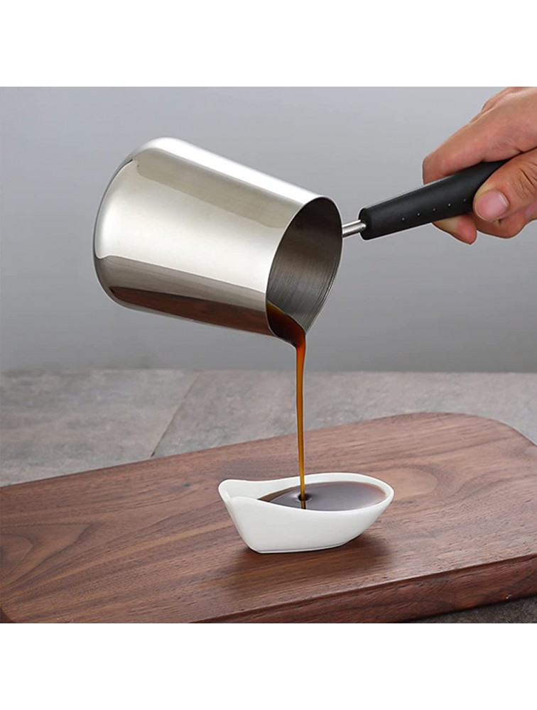 Butter Coffee Milk Warmer Mini Butter Melting Pot Turkish Coffee Warmer and Butter Melting Pot Stainless Steel 12-Ounce Capacity 350ML - BUMF3QA6G