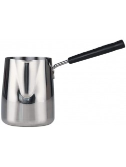 Coffee Warmer and Butter Melting Pot Milk Pot Special Milk Pot for Sugar Boiling Stainless Steel Milk Pot Baking Snow Pan Lollipop Chocolate Heating Melting Pot Butter Melting Pan and Milk Pot - B9O44YYPH