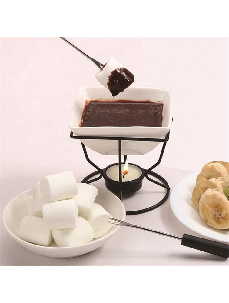 hogarup Beyond White Chocolate Fondue Set hot butter warmer Maintain heat with melted sauce butter warmers for seafood cheeses melting in mugs - BCUHAQXA3